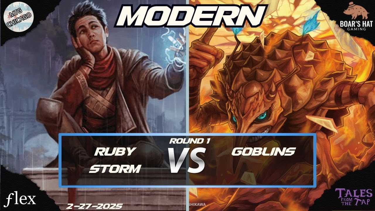 Ruby Storm VS Goblins [MTG Modern Round 1]