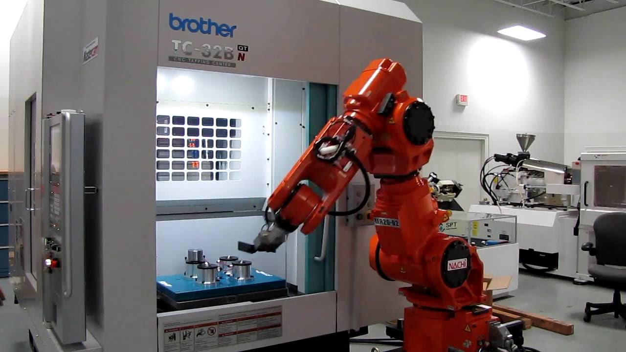 Brother CNC with Nachi 7-Axis MR-20 Robot