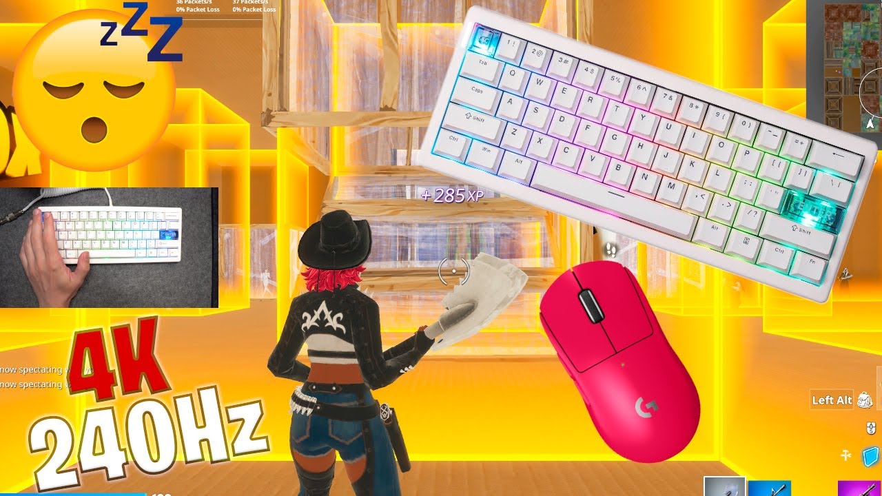 Cidoo QK61 V2 ASMR 😴 Box Fight Gameplay 📦  Satisfying Keyboard Fortnite 4K 240 FPS 🏆