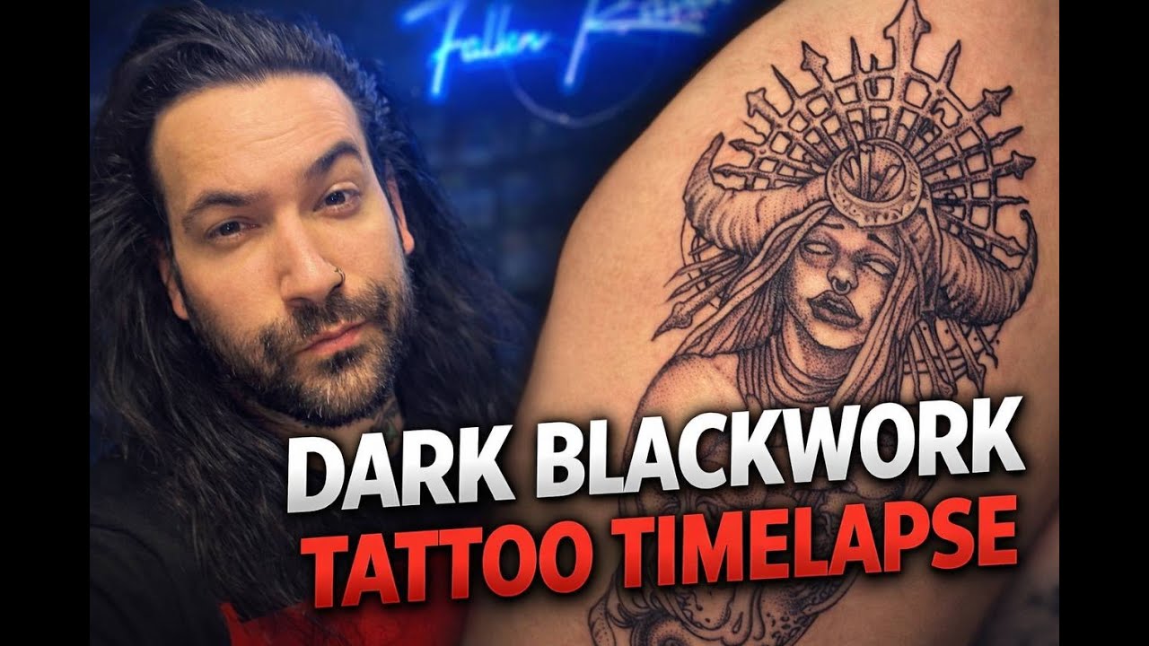 Worth the Pain? Blackwork Timelapse