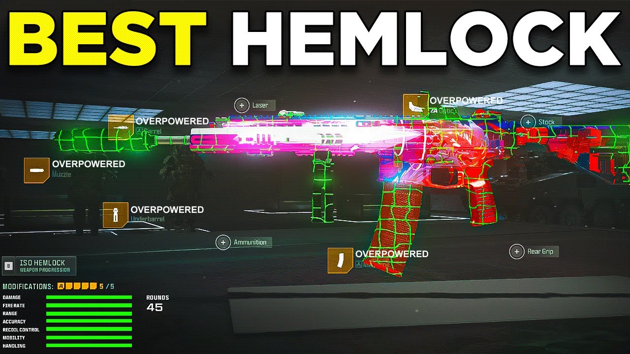 This *BUFFED* ISO HEMLOCK Loadout is INSANE on Rebirth Island! 😍 (Best Hemlock Class Setup) - MW3