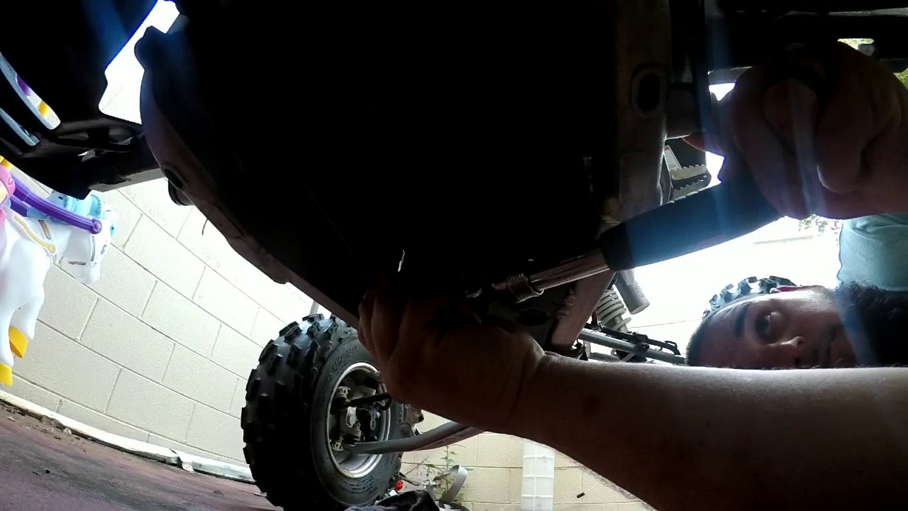 2008 kfx 450r oil change!!!