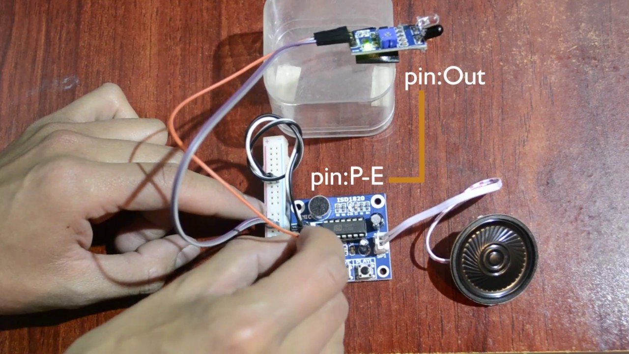Tutorial ISD1820, DIY grabador de voz y activación por proximidad