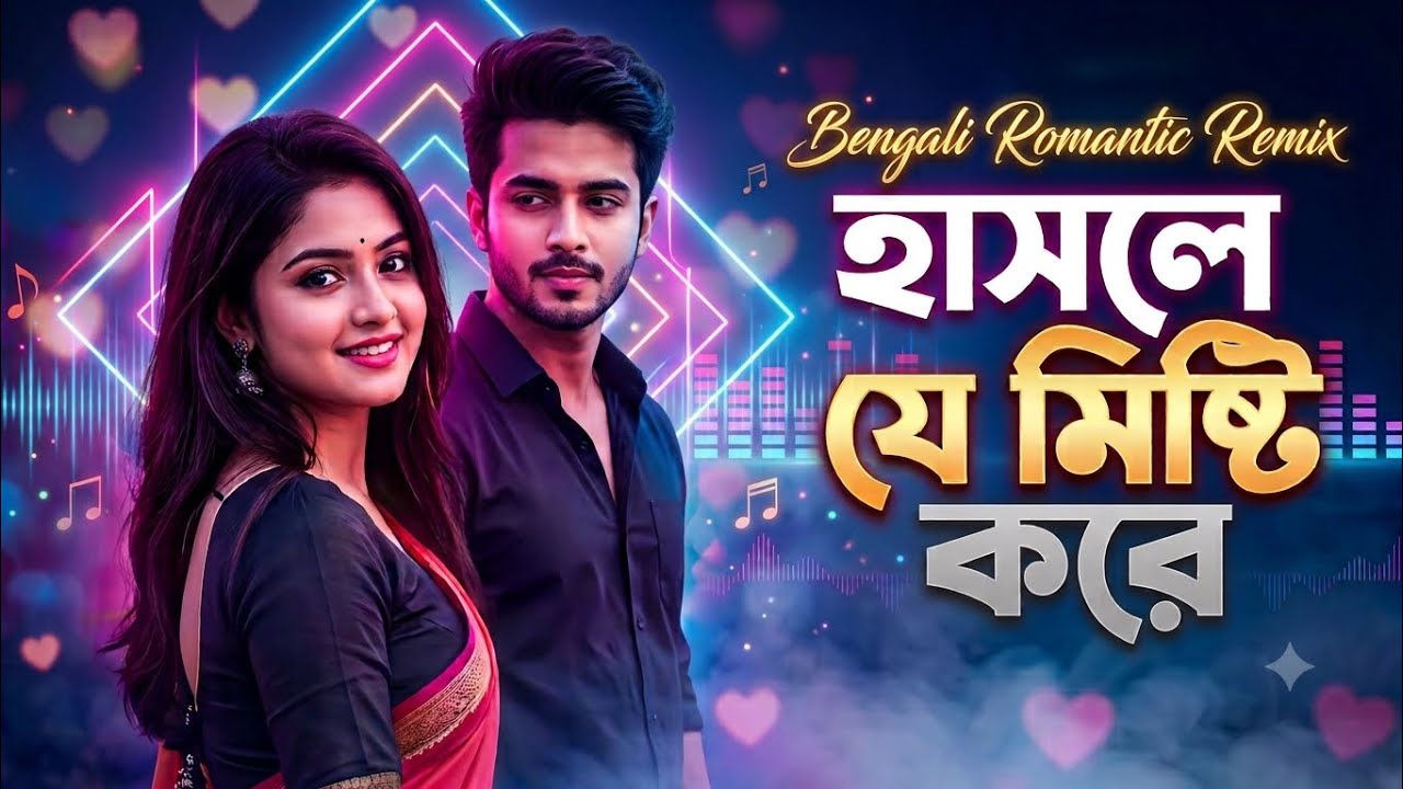 হাসলে যে মিষ্টি করে 💖 | Bengali Romantic DJ Remix 2026 | Love Song Remix New Viral Remix 