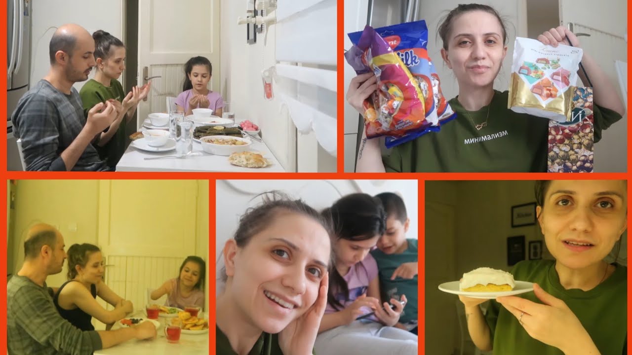 RAMAZANIN SON SAHUR ve İFTARI🤲AREFE GÜNÜMÜZ💕BAYRAM TATLIMIZ👍İFTAR SOFRAMIZ🤲NEFİS YAPRAK SARMASI👌