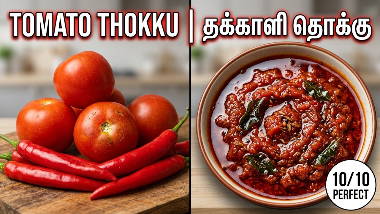 தக்காளி தொக்கு செய்வது எப்படி | Tomato thokku recipe in Tamil #tomatothokku  #thakkalithokku #thokku