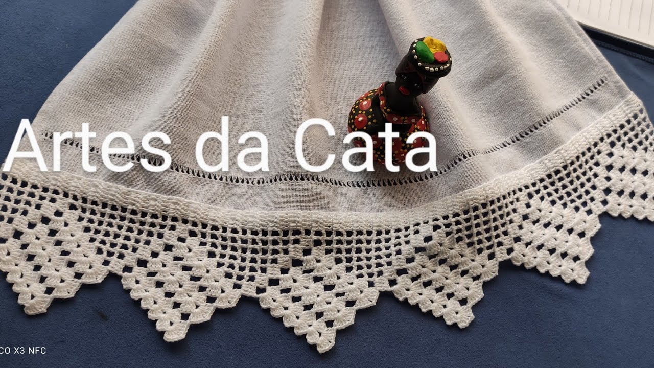 Bico em crochê - 367 #artesdacata #bicodecroche #panodepratocombicodecroche #crochedacata