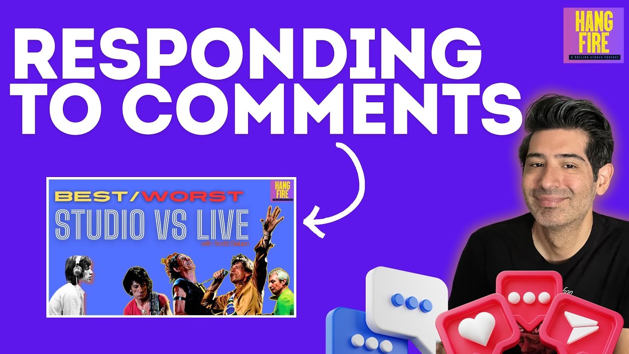 Viewer Comments:  The Stones' Best/Worst Live vs Studio