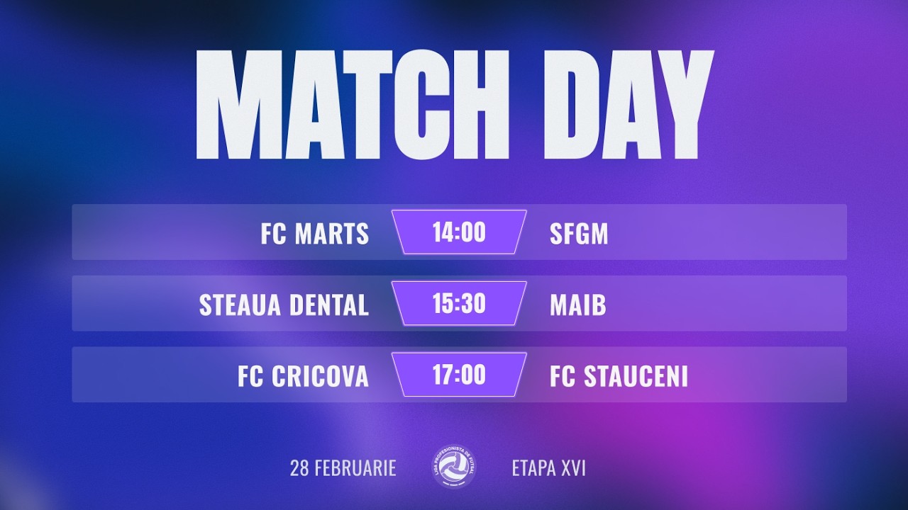 LIGA I | ETAPA XVI  |  CRICOVA - STAUCENI