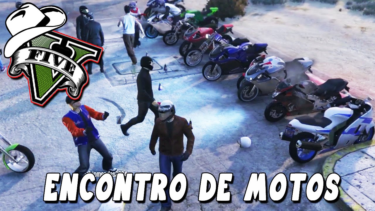 GTA 5 Online (PS4) - O MELHOR ENCONTRO DE MOTOS ! SÓ HUE KKKK