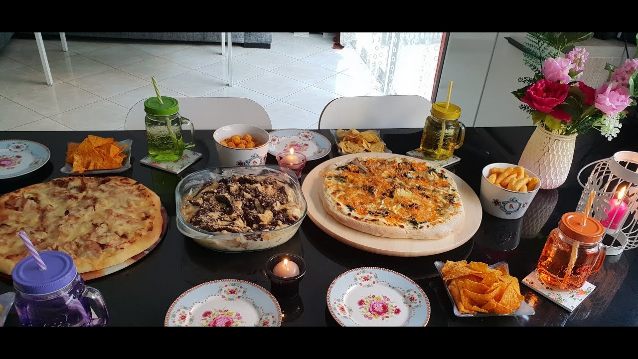 حضرت ليكم بيتزا ديال البطاطس وعشيوة سواري سينما مع الوليدات