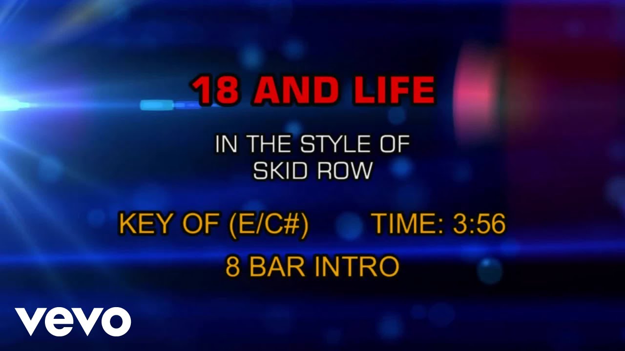 Skid Row - 18 And Life (Karaoke)