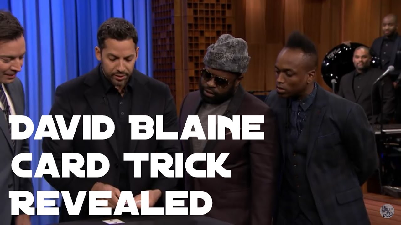 David Blaine Card Trick on Jimmy Fallon REVEALED!