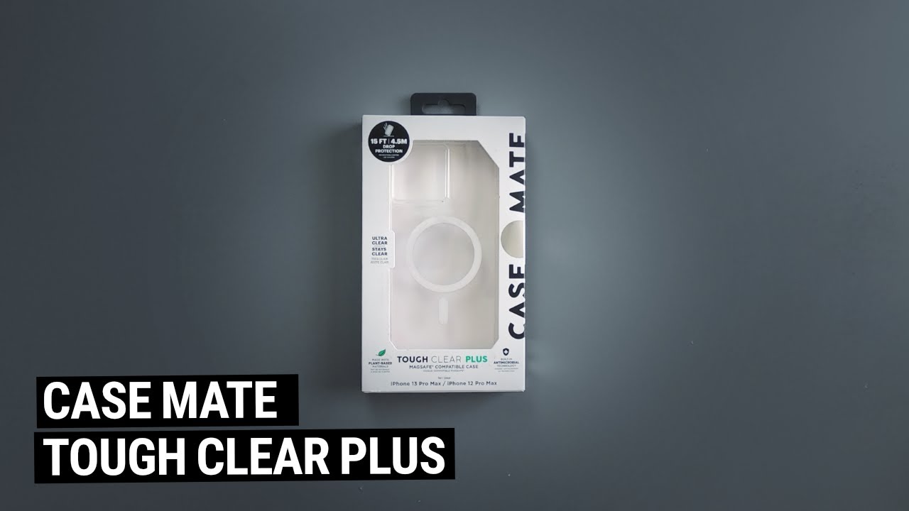 Close up look at the Case Mate Tough Clear Plus 15 feet of drop protection for iPhone 13 Pro Max