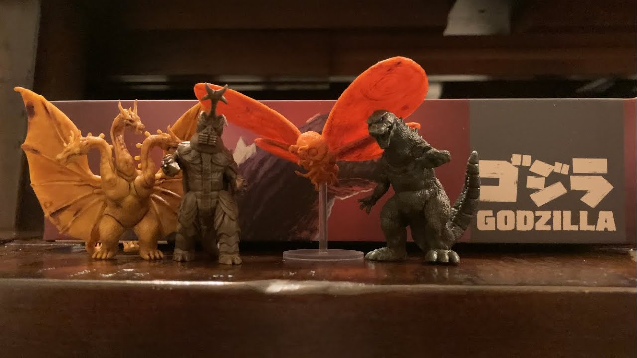 Awesome pre-washed Miniatures of Kaiju - Godzilla Tokyo Clash Board Game - unboxing