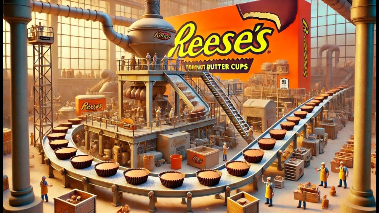 How REESE'S Peanut Butter Cups are Made | Factory Process EXPOSED