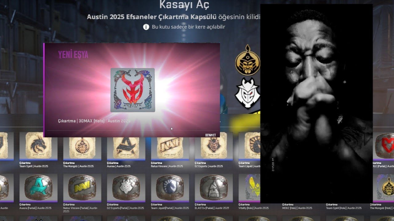 I opened 65 Austin 2025 Sticker Capsules in CS2