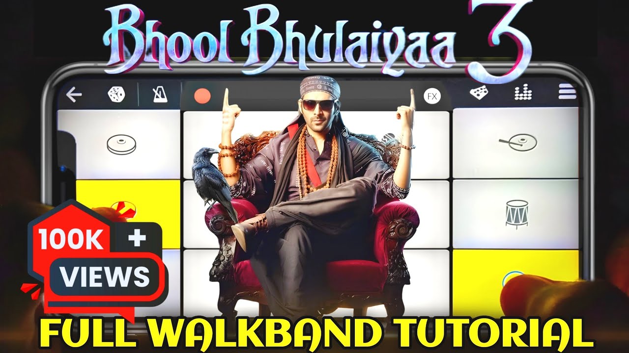 Bhool Bhulaiya 3 Title Track Walkband Tutorial | Instrumental Ringtone | Kartik Aryan