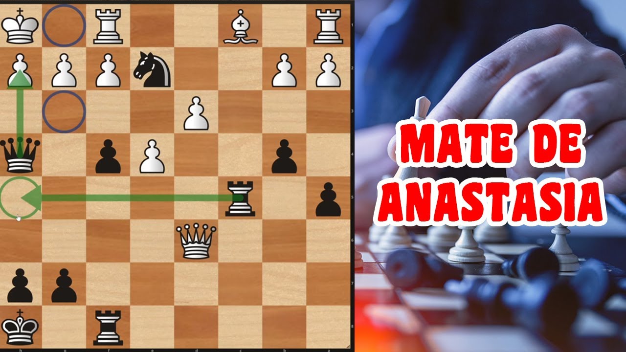 JAQUE MATE DE ANASTASIA ♘ ¡¡ Un bonito patrón de mate que debes conocer !!