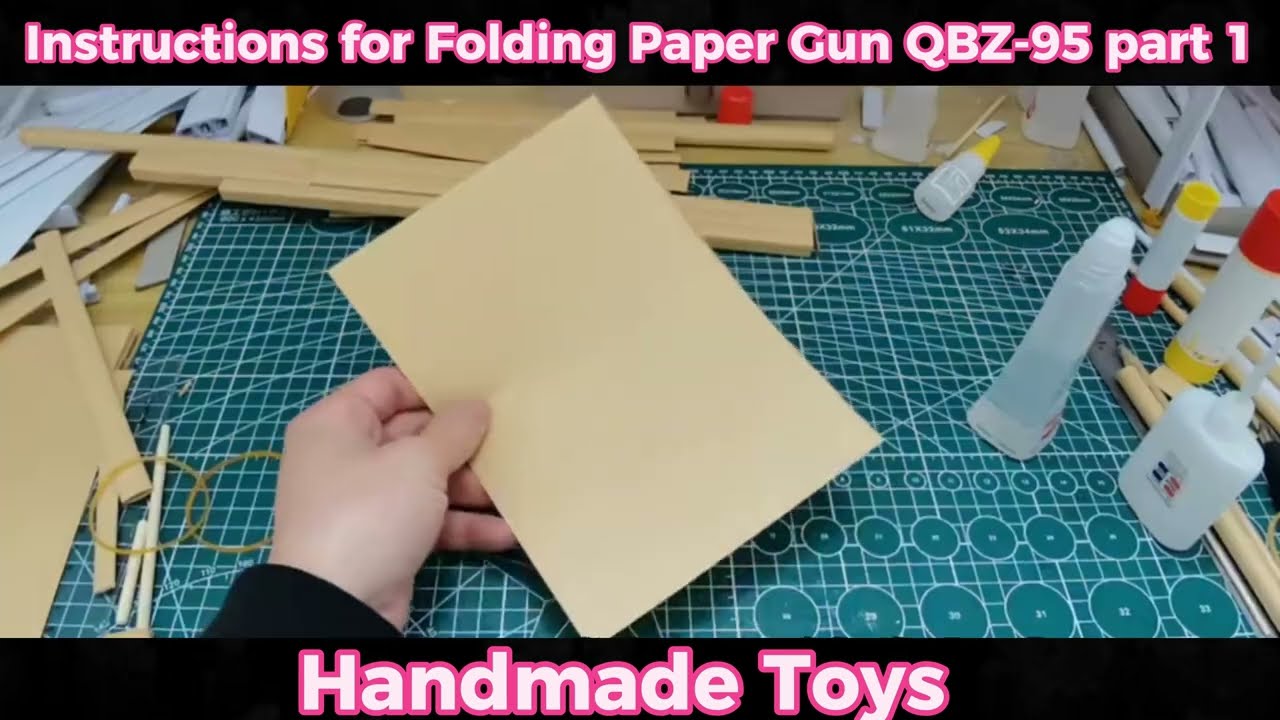 DIY Paper QBZ-95 Gun: Origami Tutorial Part 1