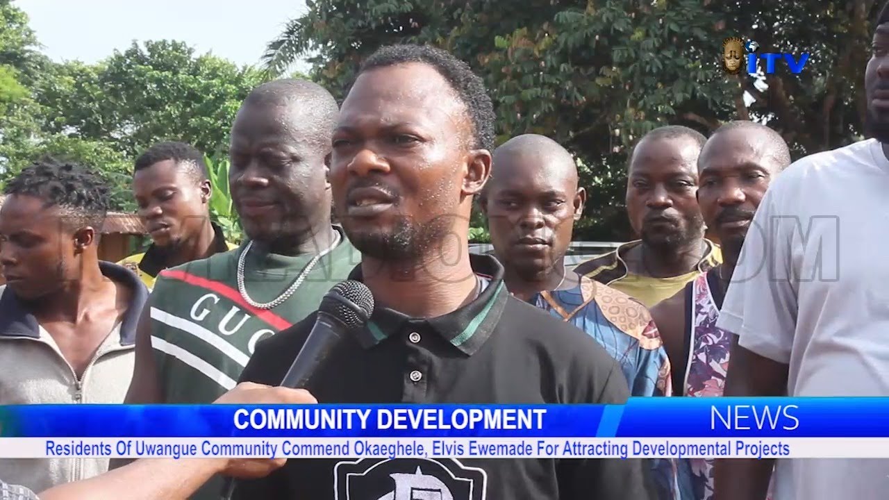 Uwangue Community Residents commend Okaeghele, Elvis Ewemade for attracting Developmental Projects