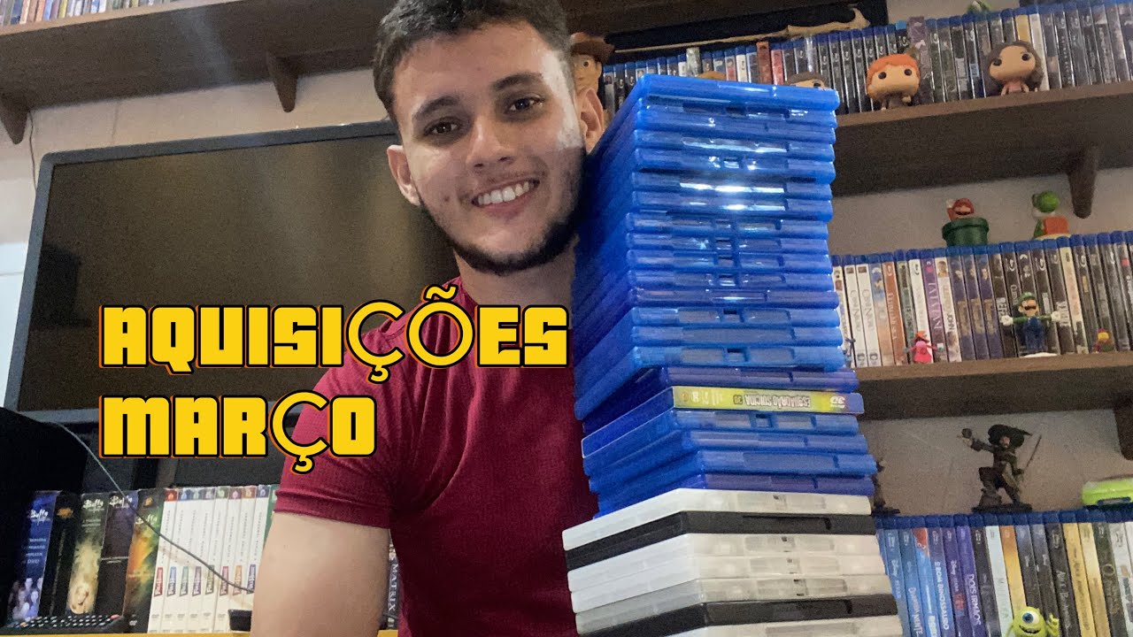 AQUISIÇÕES de filmes em março| DvDs, CD e Blu rays (compras em sebo, unboxing, shopee)