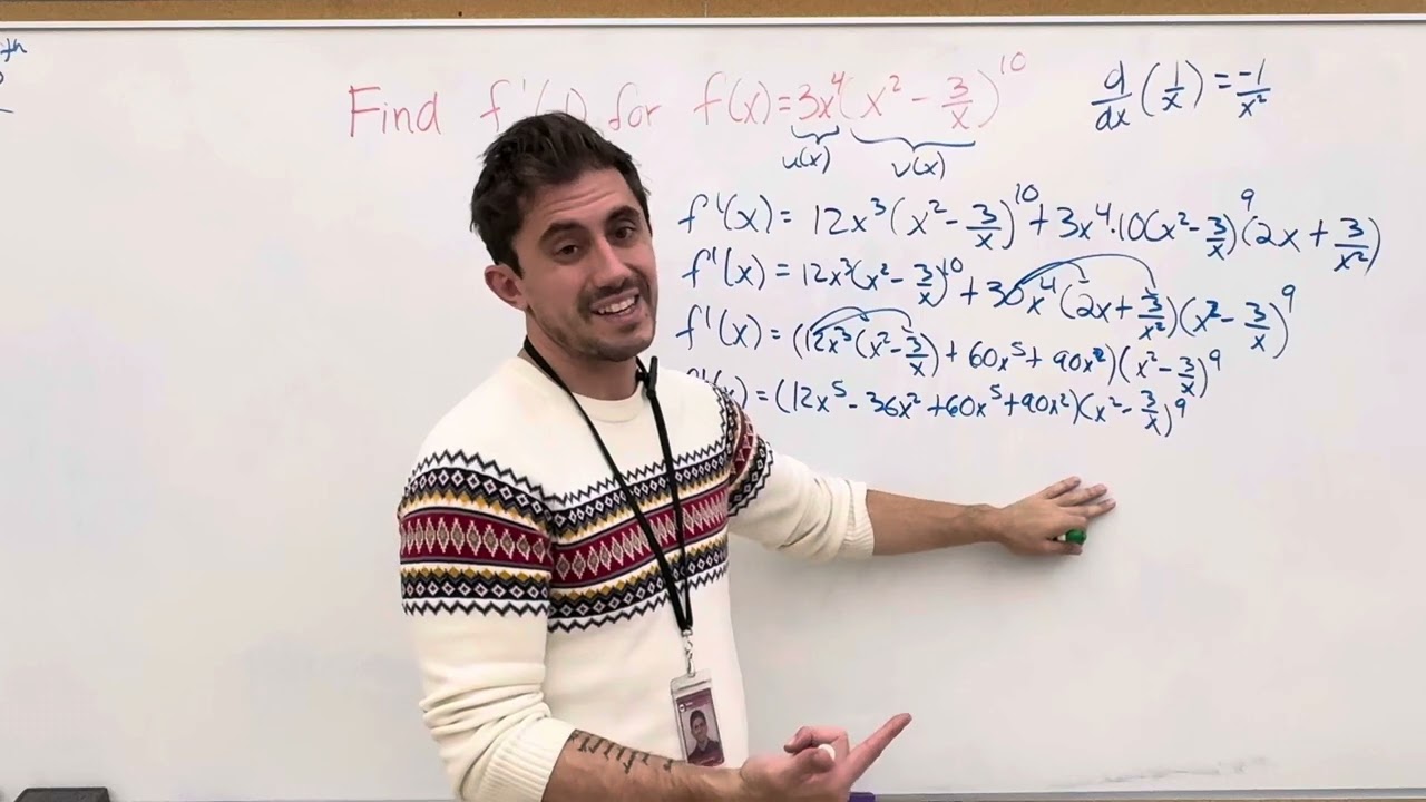 Calculus 12 - Chain + Product rule 