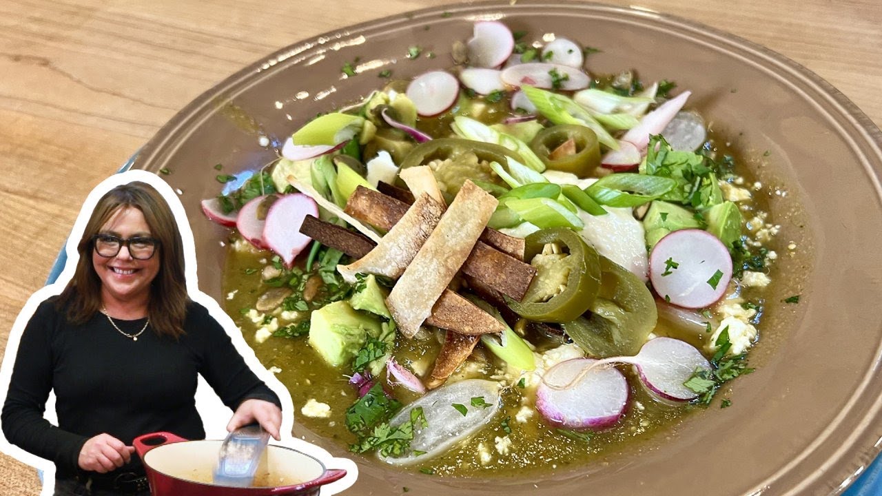 How to Make Green, Mean Vegetable-Chile Tortilla Soup | Rachael Ray