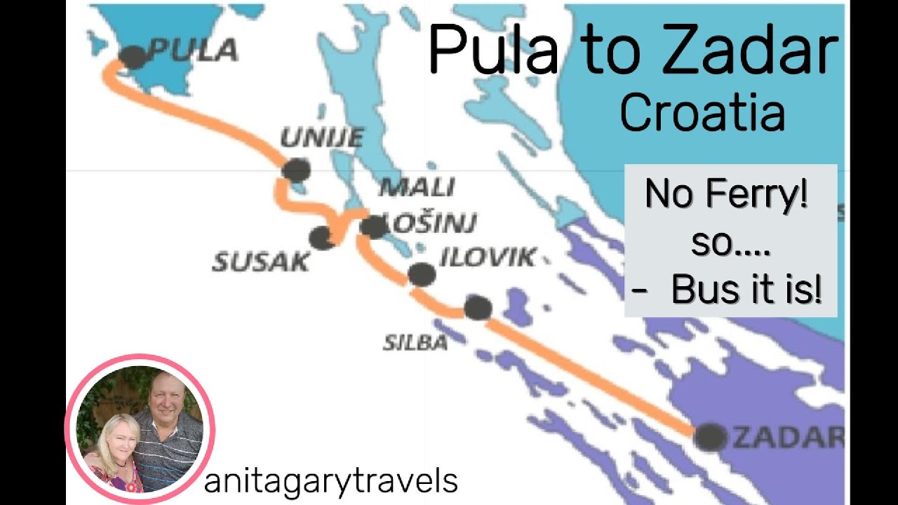 Pula to Zadar booked a Ferry ⛴️ - Caught  a Bus 🚌 🇭🇷