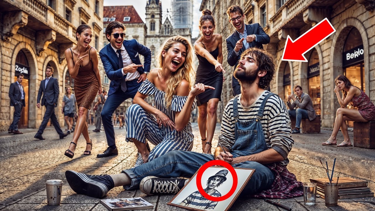 KADA JE BAHATA KĆER MILIJUNAŠA ISMIJALA SKROMNOG ULIČNOG UMJETNIKA, NJEGOV CRTEŽ JE OTKRIO...