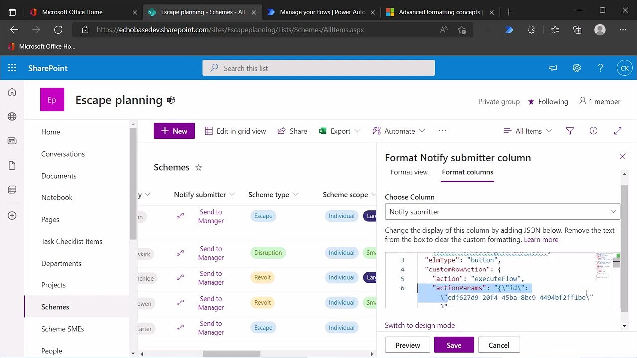 Добавить кнопку &laquo;Запустить поток&raquo; в список в SharePoint