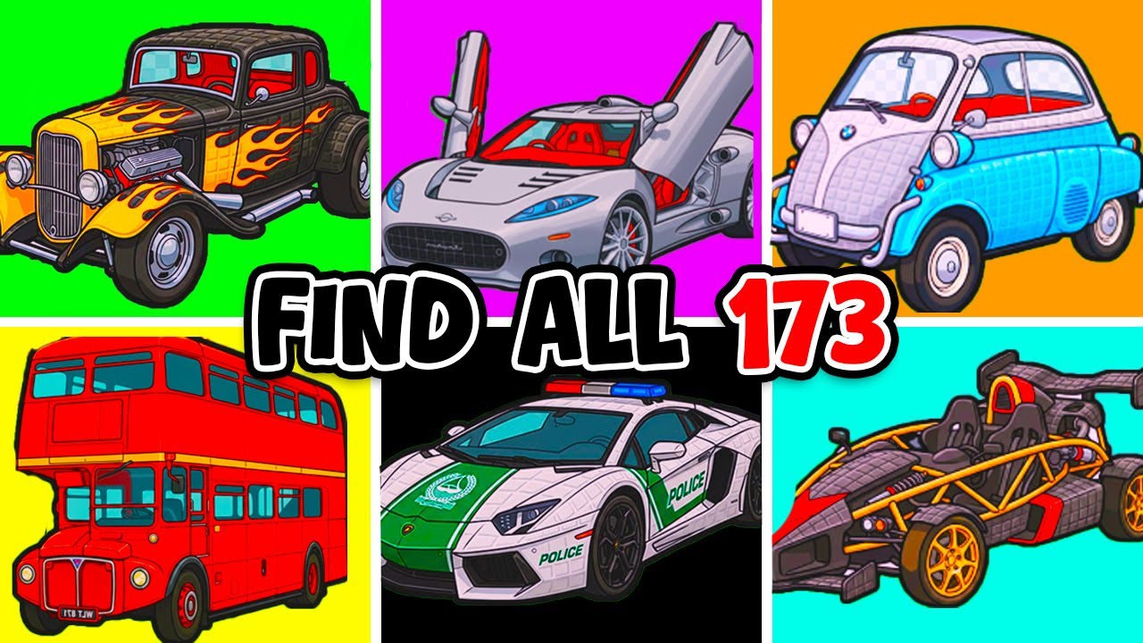 Как собрать ВСЕ 173 МАШИНЫ в Roblox? Найдите машины!