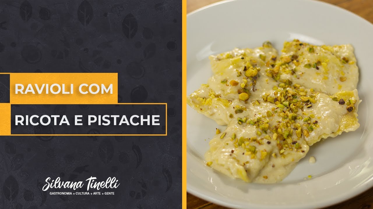 RAVIOLI COM RICOTA E PISTACHE - COMBINAÇÃO PERFEITA