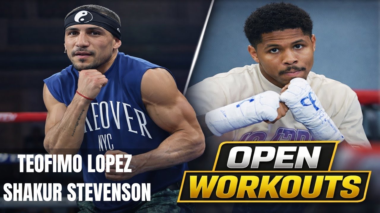 Teofimo Lopez vs Shakur Stevenson | FULL OPEN WORKOUTS | DAZN Boxing