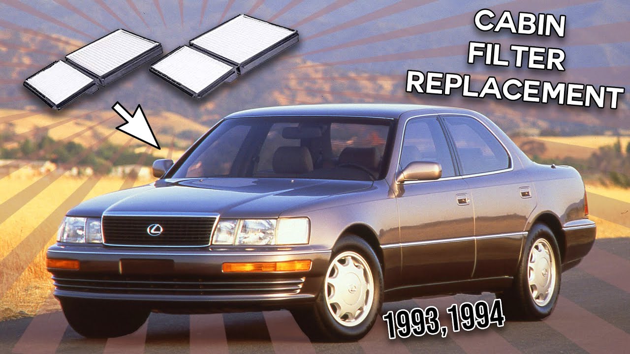 How To Replace The Cabin Filter - Lexus LS400 1993-1994