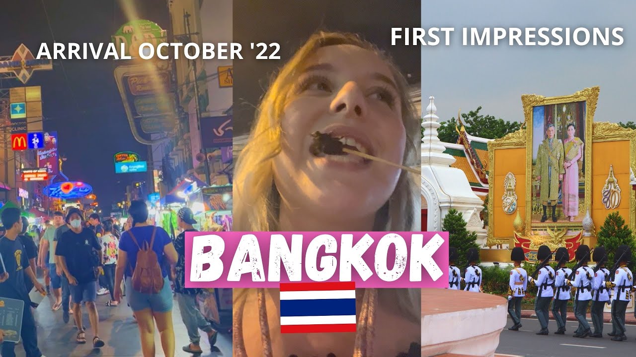 Arrival in Bangkok & First Impression! Seeing the Queen?! | SE Asia Vlog 1