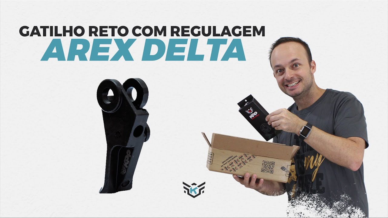 GATILHO RETO COM REGULAGEM AREX DELTA - KPP GUNS