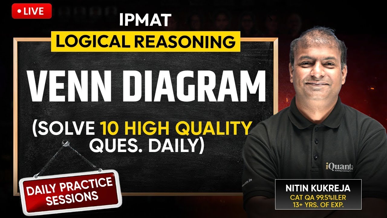 IPMAT Daily Practice Series by iQuanta | Logical Reasoning | Venn Diagram
