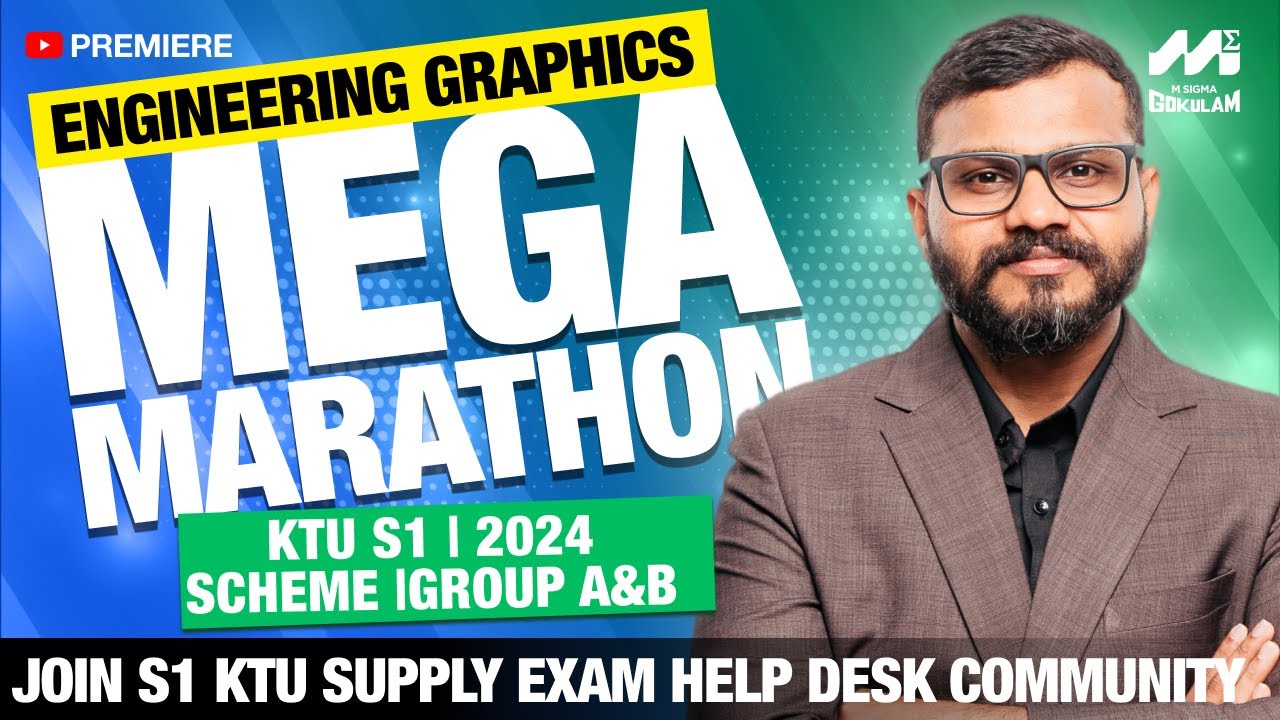 S1 KTU| GRAPHICS |Part 4| Group A, B | MODULE 4 | MEGA MARATHON LIVE | 2024 Scheme