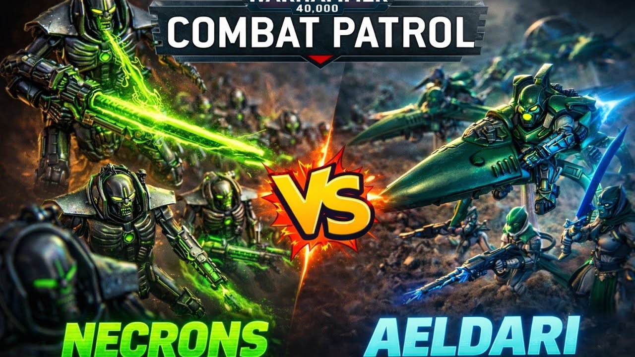 Warhammer 40,000 Combat Patrol Battle Report: Necrons Vs Aeldari