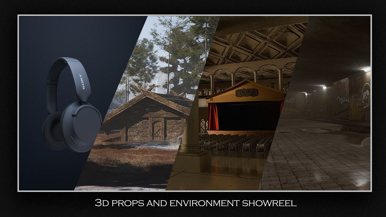 3d Props and Environment showreel 2024