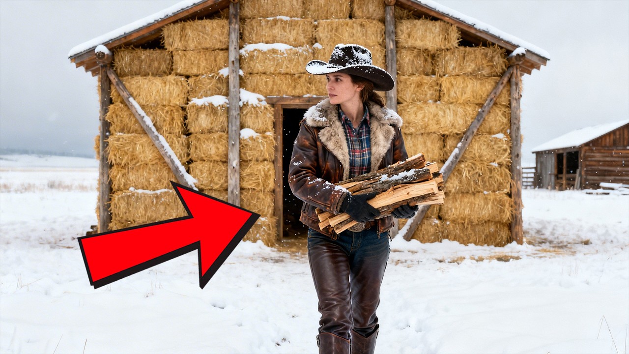They Laughed at Her Hay Bale House — Until January Hit and Their Wooden Walls Gave Way