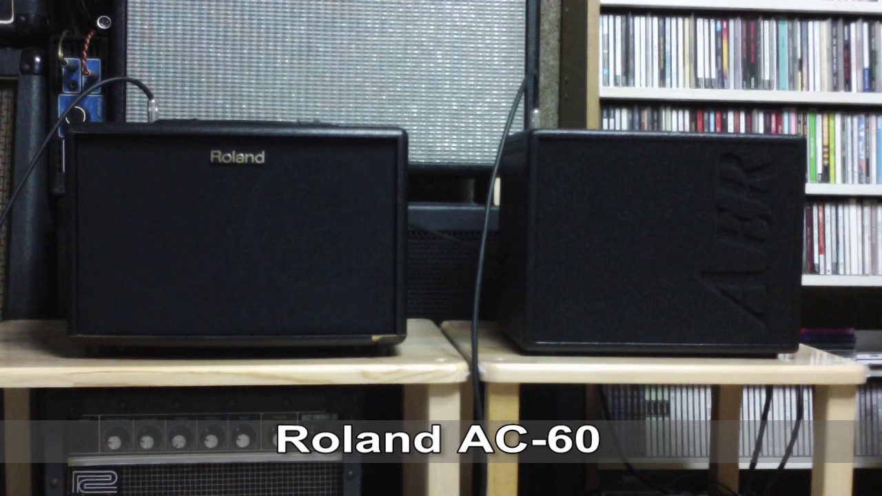 Compared ROLAND AC-60 With AER Compact60/3 In A Flat Tone Sound With Ovation 1768 ELITE