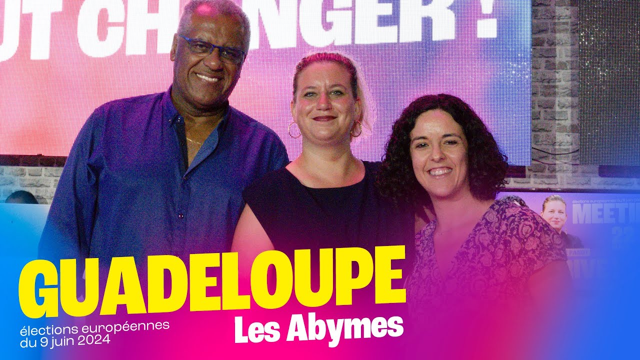 Meeting aux Abymes avec Manon Aubry et Mathilde Panot