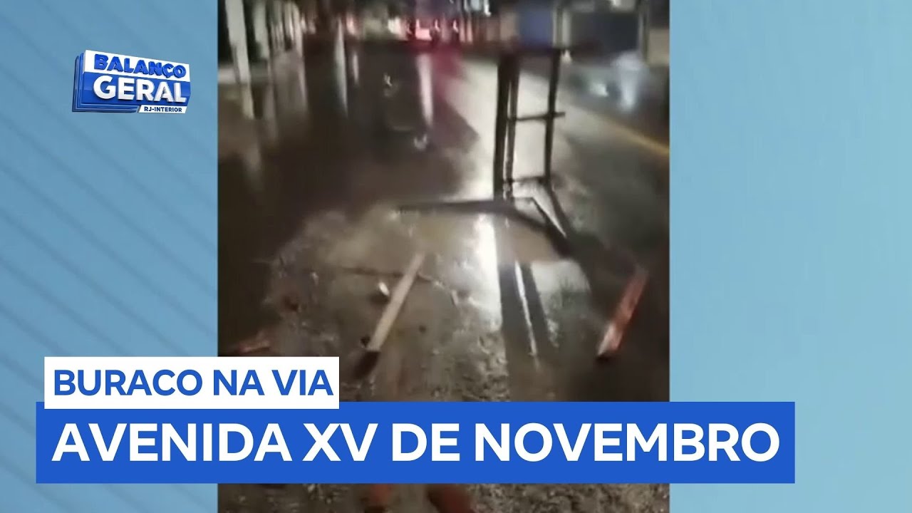 Buraco em avenida de Campos (RJ) gera prejuízos e transtornos para motoristas