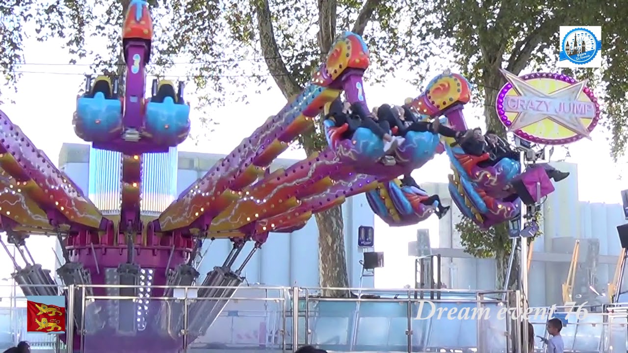 Manège Crazy Jump, foire Saint Romain 2018, Rouen