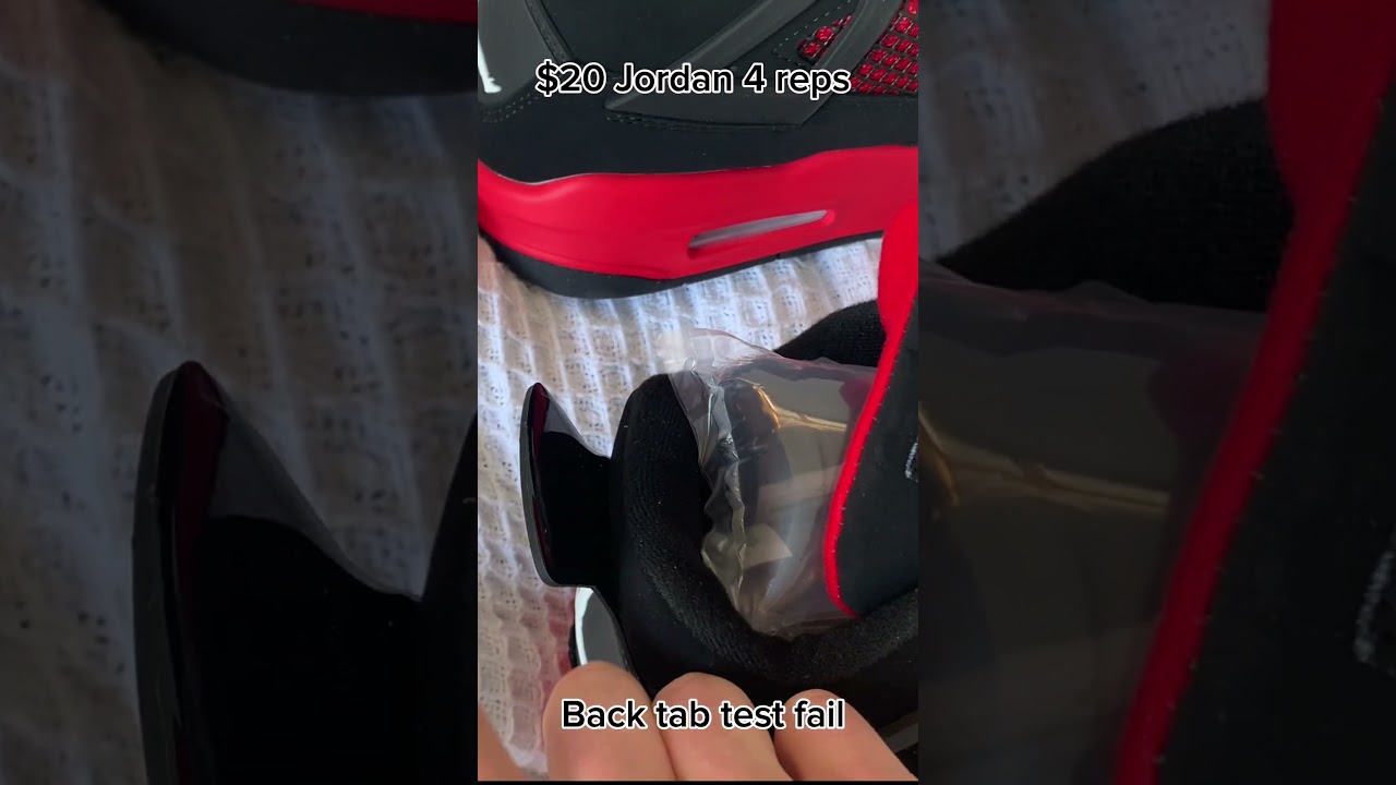 $20 Jordan 4s Back Tab Test #shorts