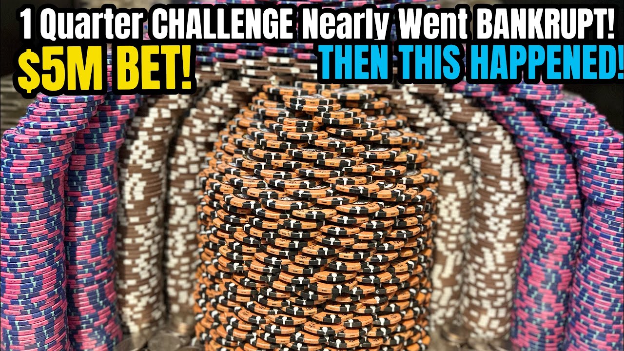 🌟From Rock Bottom to Riches: The $5M ONE Quarter High Limit Coin Pusher Challenge This HAPPENED! 