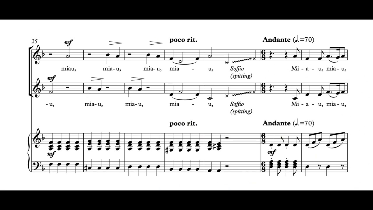 Duetto buffo di due gatti /Rossini  (VOZ 2)