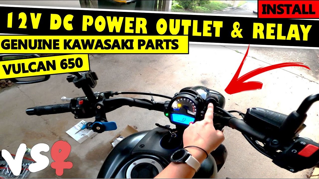 VS♀️ Installing Relay and 12V DC Power outlet (Vulcan 650)
